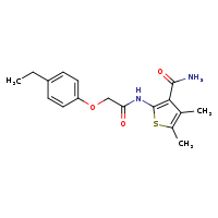 2-[2-(4-ethylphenoxy)acetamido]-4,5-dimethylthiophene-3-carboxamide