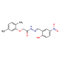2-(2,5-dimethylphenoxy)-N'-[(Z)-(2-hydroxy-5-nitrophenyl)methylidene]acetohydrazide