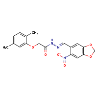 2-(2,5-dimethylphenoxy)-N'-[(Z)-(6-nitro-2H-1,3-benzodioxol-5-yl)methylidene]acetohydrazide