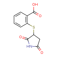 2-[(2,5-dioxopyrrolidin-3-yl)sulfanyl]benzoic acid