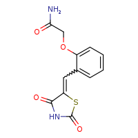 2-(2-{[(5E)-2,4-dioxo-1,3-thiazolidin-5-ylidene]methyl}phenoxy)acetamide