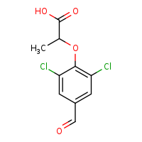 2-(2,6-dichloro-4-formylphenoxy)propanoic acid