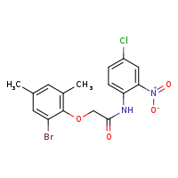 2-(2-bromo-4,6-dimethylphenoxy)-N-(4-chloro-2-nitrophenyl)acetamide