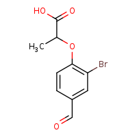 2-(2-bromo-4-formylphenoxy)propanoic acid