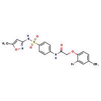 2-(2-bromo-4-methylphenoxy)-N-{4-[(5-methyl-1,2-oxazol-3-yl)sulfamoyl]phenyl}acetamide