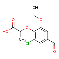 2-(2-chloro-6-ethoxy-4-formylphenoxy)propanoic acid