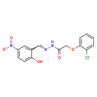2-(2-chlorophenoxy)-N'-[(E)-(2-hydroxy-5-nitrophenyl)methylidene]acetohydrazide