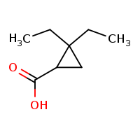 2,2-diethylcyclopropane-1-carboxylic acid