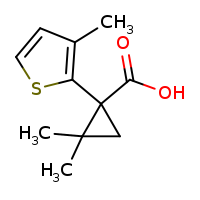 2,2-dimethyl-1-(3-methylthiophen-2-yl)cyclopropane-1-carboxylic acid