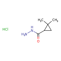 2,2-dimethylcyclopropane-1-carbohydrazide hydrochloride