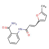 2-[(2E)-3-(5-methylfuran-2-yl)prop-2-enamido]benzamide