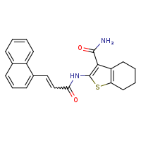 2-[(2E)-3-(naphthalen-1-yl)prop-2-enamido]-4,5,6,7-tetrahydro-1-benzothiophene-3-carboxamide