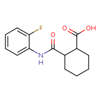 2-[(2-fluorophenyl)carbamoyl]cyclohexane-1-carboxylic acid