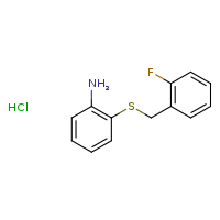 2-{[(2-fluorophenyl)methyl]sulfanyl}aniline hydrochloride