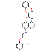 2-(2-methoxyphenoxy)-N-{5-[2-(2-methoxyphenoxy)acetamido]naphthalen-1-yl}acetamide