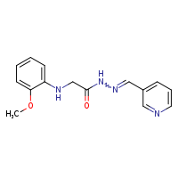 2-[(2-methoxyphenyl)amino]-N'-[(E)-pyridin-3-ylmethylidene]acetohydrazide