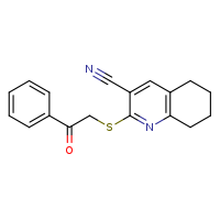 2-[(2-oxo-2-phenylethyl)sulfanyl]-5,6,7,8-tetrahydroquinoline-3-carbonitrile