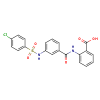 2-[3-(4-chlorobenzenesulfonamido)benzamido]benzoic acid