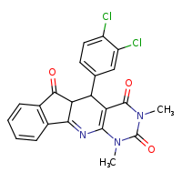 2-(3,4-dichlorophenyl)-5,7-dimethyl-5,7,9-triazatetracyclo[8.7.0.0³,?.0¹¹,¹?]heptadeca-3(8),9,11(16),12,14-pentaene-4,6,17-trione