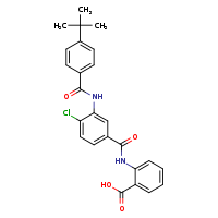 2-[3-(4-tert-butylbenzamido)-4-chlorobenzamido]benzoic acid