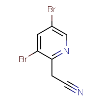 2-(3,5-dibromopyridin-2-yl)acetonitrile