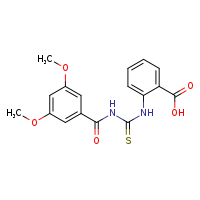 2-({[(3,5-dimethoxyphenyl)formamido]methanethioyl}amino)benzoic acid