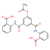 2-[3-(acetyloxy)-5-[(2-carboxyphenyl)carbamoyl]benzamido]benzoic acid