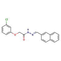 2-(3-chlorophenoxy)-N'-[(Z)-naphthalen-2-ylmethylidene]acetohydrazide