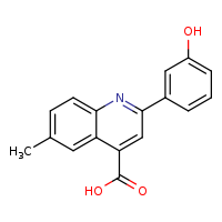 2-(3-hydroxyphenyl)-6-methylquinoline-4-carboxylic acid
