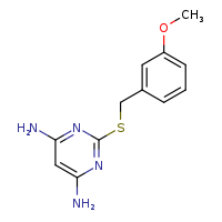 2-{[(3-methoxyphenyl)methyl]sulfanyl}pyrimidine-4,6-diamine