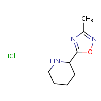 2-(3-methyl-1,2,4-oxadiazol-5-yl)piperidine hydrochloride
