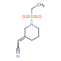 2-[(3Z)-1-(ethanesulfonyl)piperidin-3-ylidene]acetonitrile