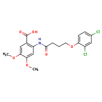 2-[4-(2,4-dichlorophenoxy)butanamido]-4,5-dimethoxybenzoic acid