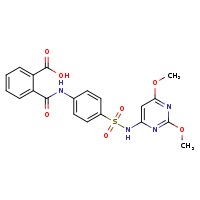 2-({4-[(2,6-dimethoxypyrimidin-4-yl)sulfamoyl]phenyl}carbamoyl)benzoic acid