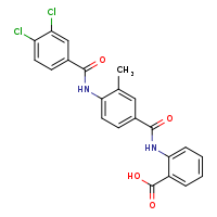 2-[4-(3,4-dichlorobenzamido)-3-methylbenzamido]benzoic acid
