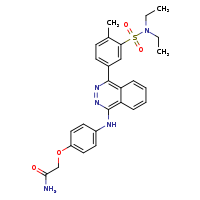 2-[4-({4-[3-(diethylsulfamoyl)-4-methylphenyl]phthalazin-1-yl}amino)phenoxy]acetamide