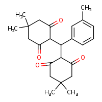 2-[(4,4-dimethyl-2,6-dioxocyclohexyl)(3-methylphenyl)methyl]-5,5-dimethylcyclohexane-1,3-dione