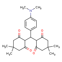 2-[(4,4-dimethyl-2,6-dioxocyclohexyl)[4-(dimethylamino)phenyl]methyl]-5,5-dimethylcyclohexane-1,3-dione