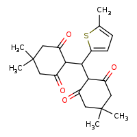 2-[(4,4-dimethyl-2,6-dioxocyclohexyl)(5-methylthiophen-2-yl)methyl]-5,5-dimethylcyclohexane-1,3-dione