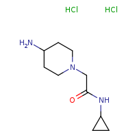 2-(4-aminopiperidin-1-yl)-N-cyclopropylacetamide dihydrochloride