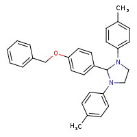 2-[4-(benzyloxy)phenyl]-1,3-bis(4-methylphenyl)imidazolidine