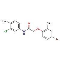 2-(4-bromo-2-methylphenoxy)-N-(3-chloro-4-methylphenyl)acetamide