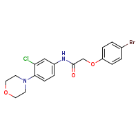 2-(4-bromophenoxy)-N-[3-chloro-4-(morpholin-4-yl)phenyl]acetamide