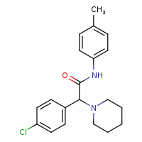 2-(4-chlorophenyl)-N-(4-methylphenyl)-2-(piperidin-1-yl)acetamide