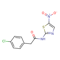 2-(4-chlorophenyl)-N-(5-nitro-1,3-thiazol-2-yl)acetamide