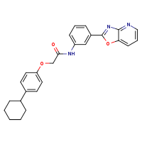 2-(4-cyclohexylphenoxy)-N-(3-{[1,3]oxazolo[4,5-b]pyridin-2-yl}phenyl)acetamide