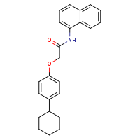 2-(4-cyclohexylphenoxy)-N-(naphthalen-1-yl)acetamide