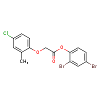 2,4-dibromophenyl 2-(4-chloro-2-methylphenoxy)acetate