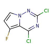 2,4-dichloro-5-fluoropyrrolo[2,1-f][1,2,4]triazine