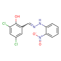 2,4-dichloro-6-[(E)-[2-(2-nitrophenyl)hydrazin-1-ylidene]methyl]phenol